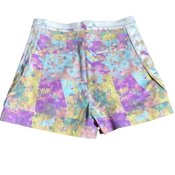 Tibi New York shorts velocity printed high rise colorful floral daisy shorts 4 - Picture 7 of 9